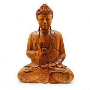 Сувенир из дерева Статуэтка Будда с мудрой 60см Суар