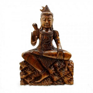 Сувенир из дерева Скульптура Шива - Мощная защита 60см Суар