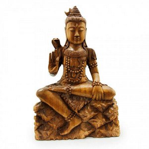 Сувенир из дерева Скульптура Шива - Мощная защита 50см Суар