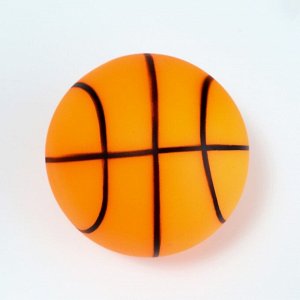Игрушка-шар под лакомства "Баскетбол", 8 см, оранжевая