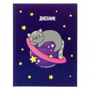 Дневник универсальный для 1-11 класса "Кот", твёрдая обложка, глянцевая ламинация, 40 листов