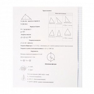 Тетрадь предметная "Личный профиль", 48 листов в клетку "Геометрия", обложка мелованный картон, блок офсет