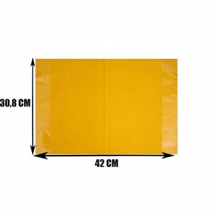 Обложка для учебников, 308 х 420 мм, плотность 160 мкр, жёлтая