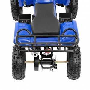 Квадроцикл бензиновый детский, двухтактный, 49 сс, механический стартер, синий, М-49