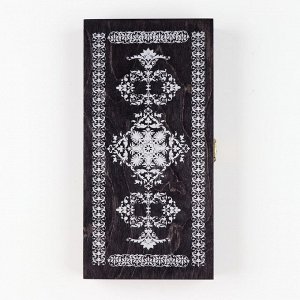 Нарды деревянные, настольная игра «Черное серебро», 29x29 см