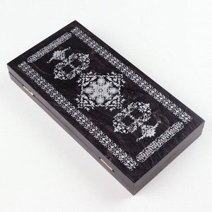 Нарды деревянные, настольная игра «Черное серебро», 29x29 см