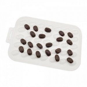 'Кофейные зерна' пластиковая форма для шоколада (MF)
