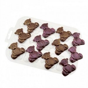 'Игрушечные медведи' пластиковая форма для шоколада (MF)