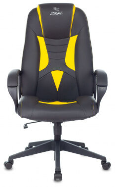 Кресло игровое Zombie 8 черный/желтый эко.кожа крестовина пластик ZOMBIE 8 YELLOW