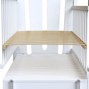 Кровать детская Little Heart маятник с ящиком (белый) (1200х600)