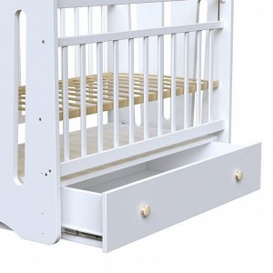 Кровать детская Desire маятник с ящиком  (белый)  (1200х600)