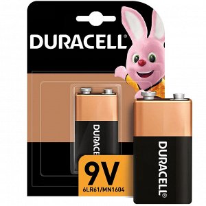 DURACELL Basic 9V Батарейка алкалиновая 9V 6LR61 1шт