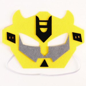 Набор детских татуировок + маска супергероя «Трансформеры» Бамблби, сделай маску+переводки Transformers