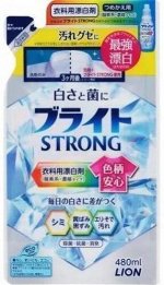 LION Гель-отбеливатель кислородый &quot;Супер яркость&quot; Bright Strong, МУ 480 мл