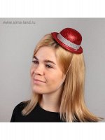 Шляпа Овал на резинке цвет микс карнавальная