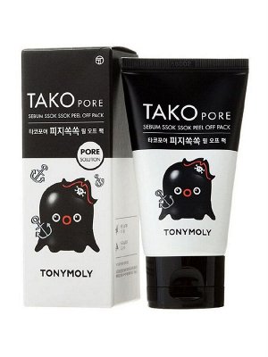 Маска-пленка для удаления черных точек Tony Moly Tako Pore Sebum Ssok Ssok Peel Off Pack 50ml для жирной кожи