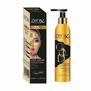 Пленочная маска-пилинг "Золотая" с дозатором Zenix Peel Off Mask Gold