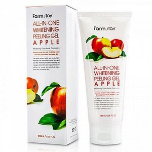 Гель пилинг с экстрактом яблока FarmStay All-In-one whitening peeling gel apple, 180мл