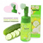 Пенка для умывания Karite Cucumber Make-Up Remover 150ml с щеточкой