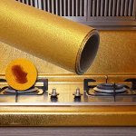 Алюминиевая самоклеящаяся защитная плёнка-фольга для кухни 40см*5м