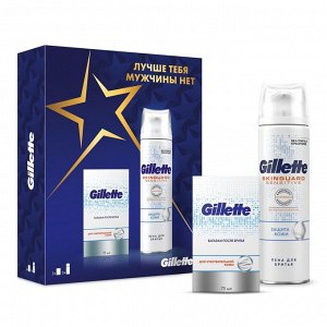Подарочный набор мужской Skinguard пена для бритья+Gillette бальзам после бритья
