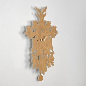 Часы настенные, с маятником, серия: Интерьер, "Герб", из дерева