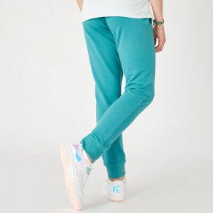 Спортивные брюки с карманами для девочек темно-синие DOMYOS