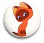 Значок металлический &quot;Животные и кошки&quot;