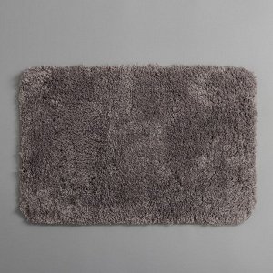 Коврик Доляна «Мягкий», 40x60 см, цвет серый