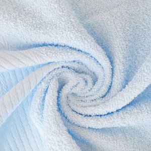 СИМА-ЛЕНД Полотенце махровое гладкокрашеное Турон Текс 35х60 см, бледно-син , 325г/м , хл 100%