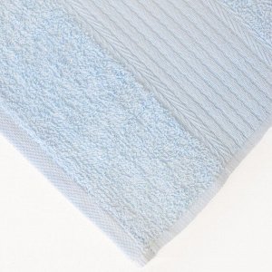Полотенце махровое гладкокрашеное Турон Текс 35х60 см, бледно-син , 325г/м , хл 100%