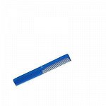 Расчёска для стрижек TNL , комбинированная, зауженная,  183 мм, синяя
