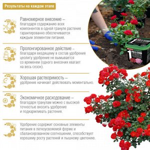 Bona Forte Удобрение сухое гранулированное Для пионов и роз с биодоступным кремнием 1л