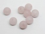 Бусины розового кварца, матовые, 7-8 мм