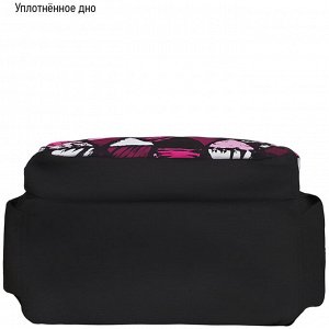 Рюкзак Berlingo Light ""Black triangles"" 39,5*28*16см, 2 отделения, 3 кармана, уплотненная спинка