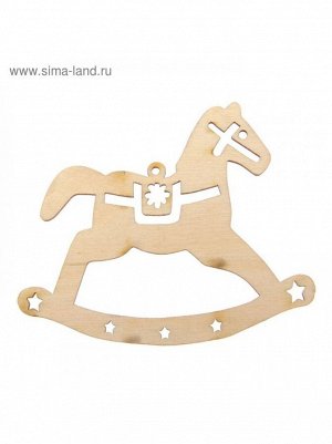 Лошадка - качалка украшение для декора из фанеры