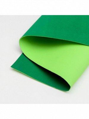 Фоамиран флоковый 1,8 мм 50 х70 см цвет зеленый