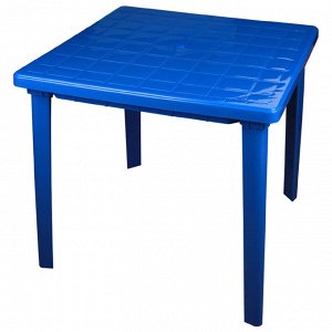 Стол квадратный размер 800х800х740, цвет синий