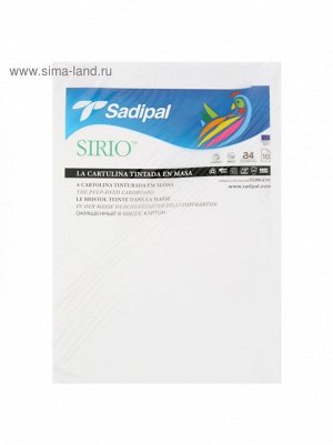 Картон белый 210 х 297 мм Sadipal Sirio 170 г/м2 двусторонний мелованный