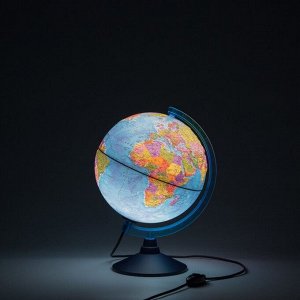 Глобус политический "Глобен", диаметр 250 мм, интерактивный, рельефный, с подсветкой