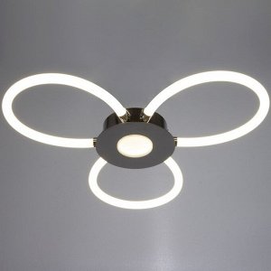 Люстра 1802/3 LED 60Вт 4000К хром 55х55х10 см