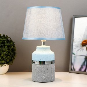 Настольная лампа 16838/1BL E14 40Вт серо-голубой 20х20х34 см RISALUX