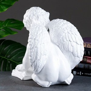 Фигура "Ангел сидя большой читающий" белый, 34х36х29см