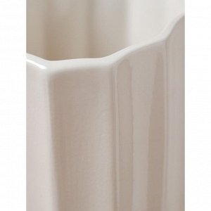 Ваза керамическая "Селена", напольная, белая, 45 см