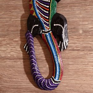 Панно декоративное "Ящерица в цветной горошек" 32х10,5х1 см