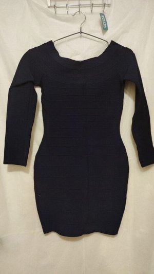 Платье-утяжка темно-синее "Херве Легер" 42-44 размер 