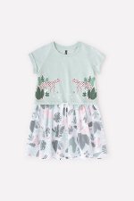 Платье(Весна-Лето)+girls (дымчатый нефрит, листья зелени к335)