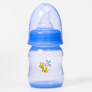 Бутылочка для кормления цветная, 60 мл, от 0 мес., цвета МИКС для мальчика