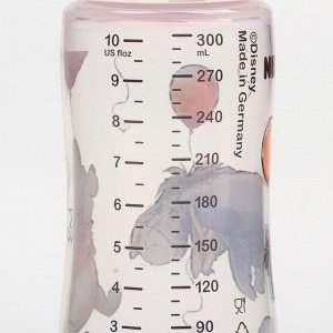 Бутылочка FC+, 300 мл., ортодон.соска, от 0 мес., медленный поток, цвет розовый