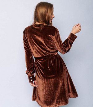 Платье #6110, коричневый